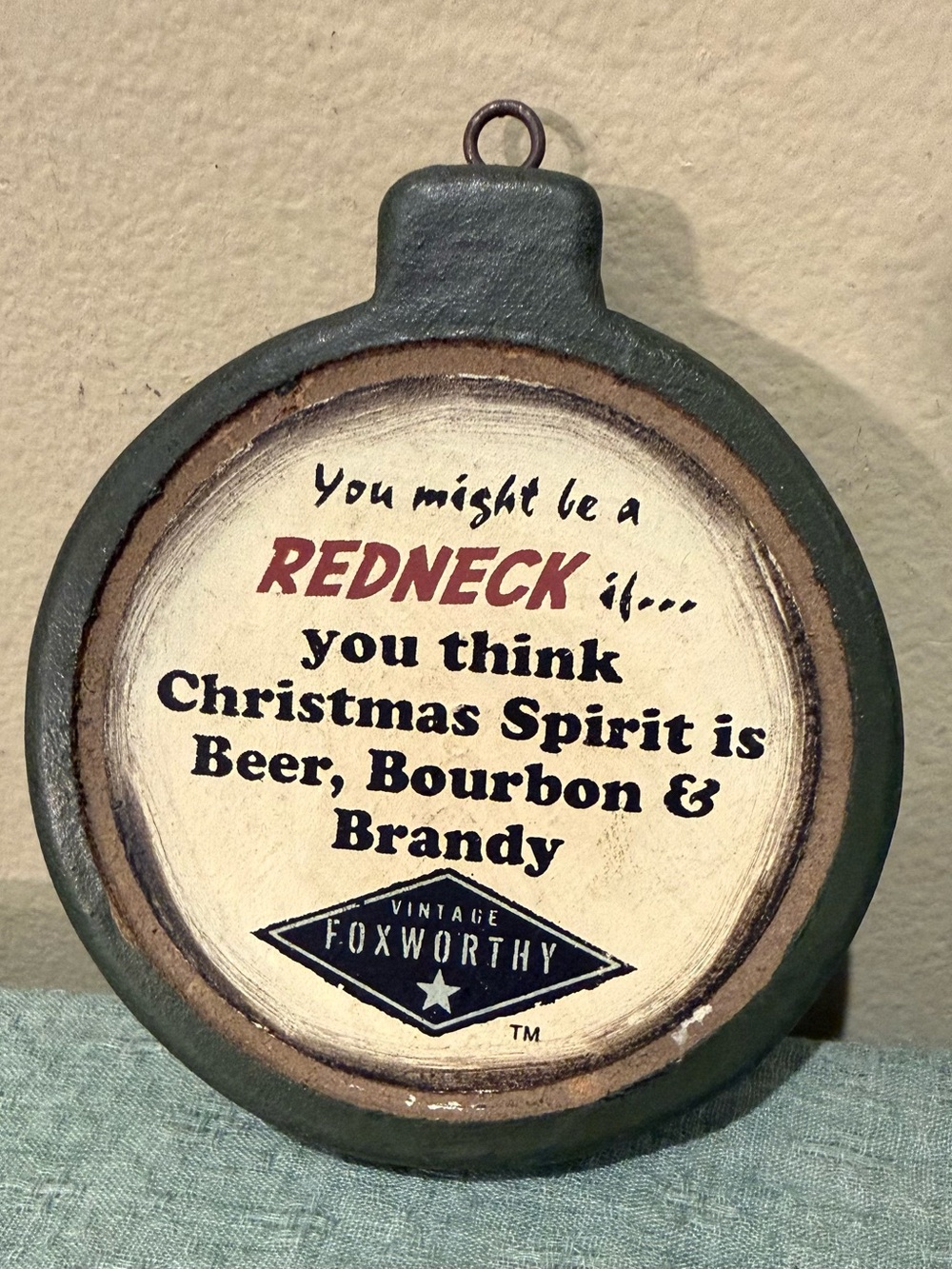 Vintage Jeff Foxworthy "You Might Be a Redneck" Resin Christmas Ornament - 2006